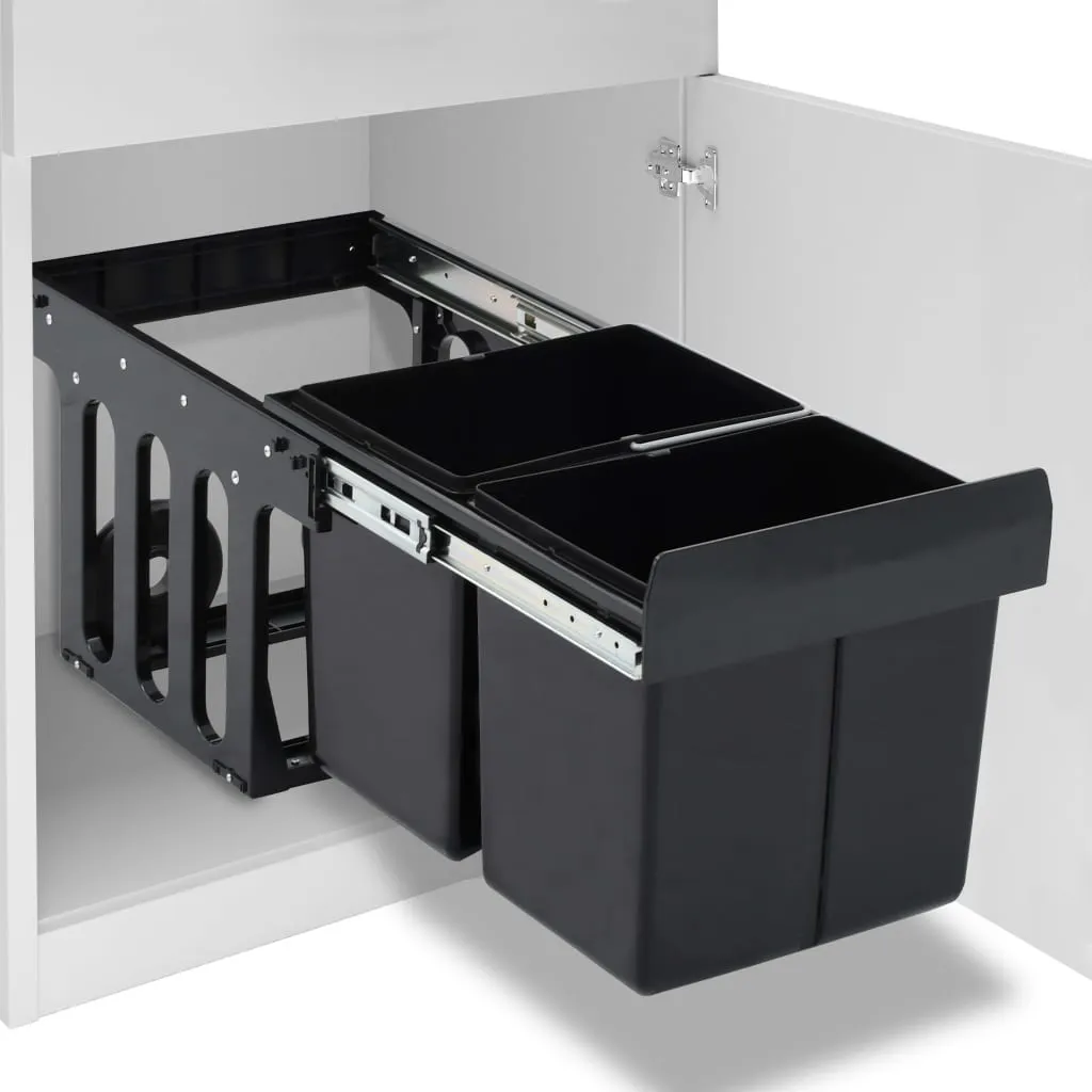 Hochwertige Abfallbehälter für Küchenschrank Ausziehbar Soft-Close 36 L, 1parcel 51179
